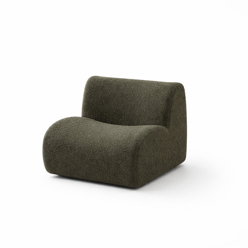 Siège central sans accoudoirs modulaire (gris), Grey