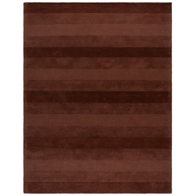 Tapis rayé en laine touffeté à la main Ebony 726