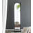 Metal Floor Mirror with Shelves