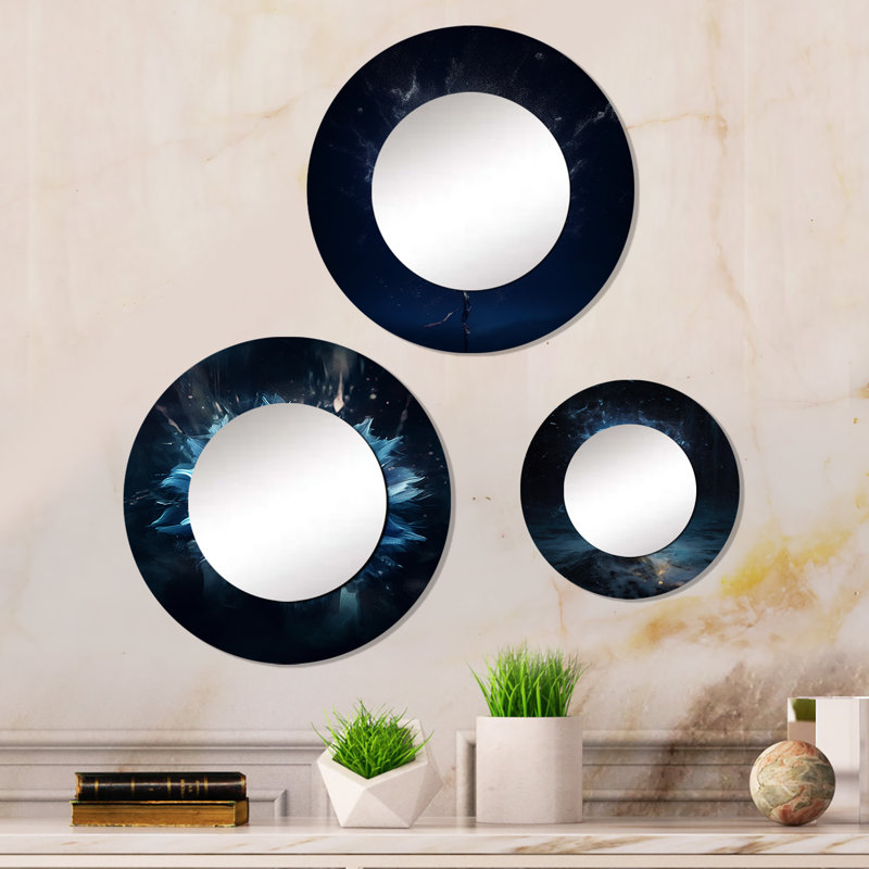 Narendra Metal Round Mirror