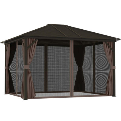 Pavillon de pavillon de jardin, pavillon de jardin à toit rigide pour l'extérieur