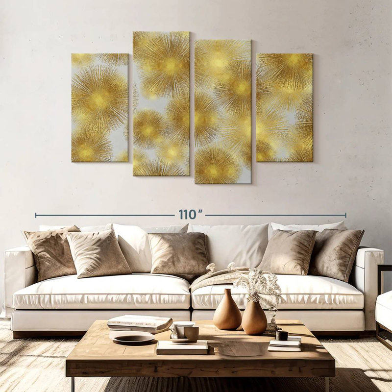 Avery Sunburst Cluster, 54" H x 84" W