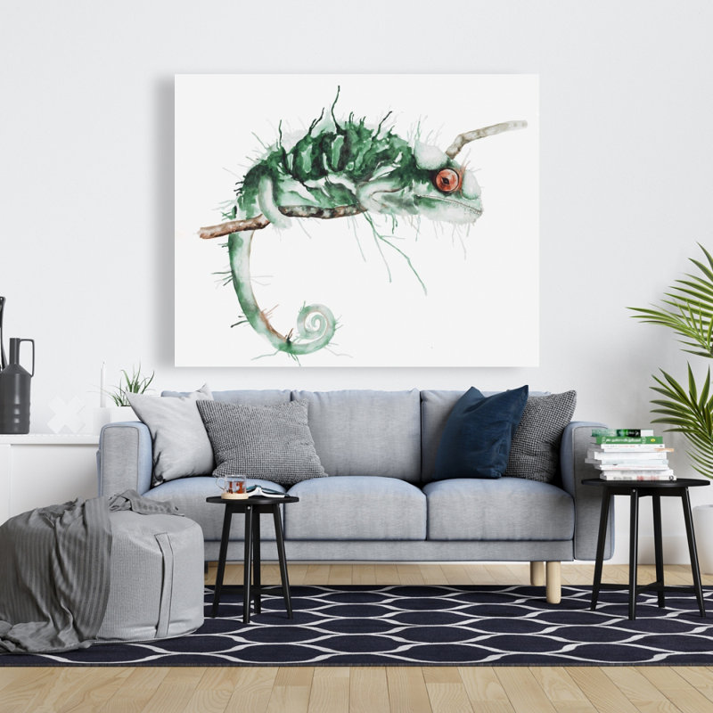 Caméléon à l'affût - Toile de reptile