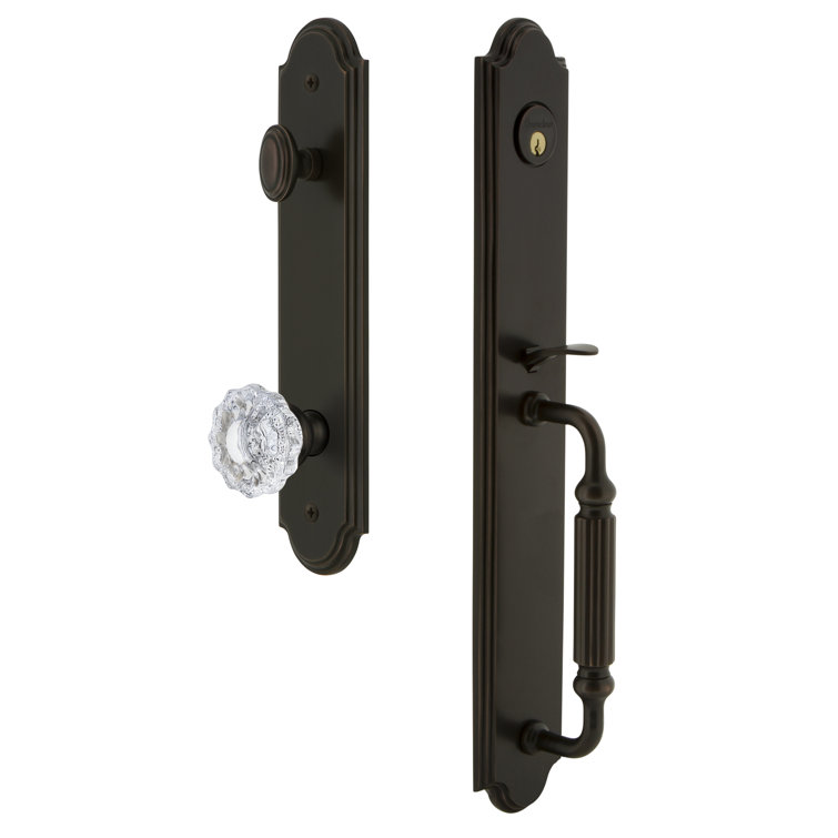 Complete Inactive Arc Dummy Handleset with Versailles Knob and Rosette