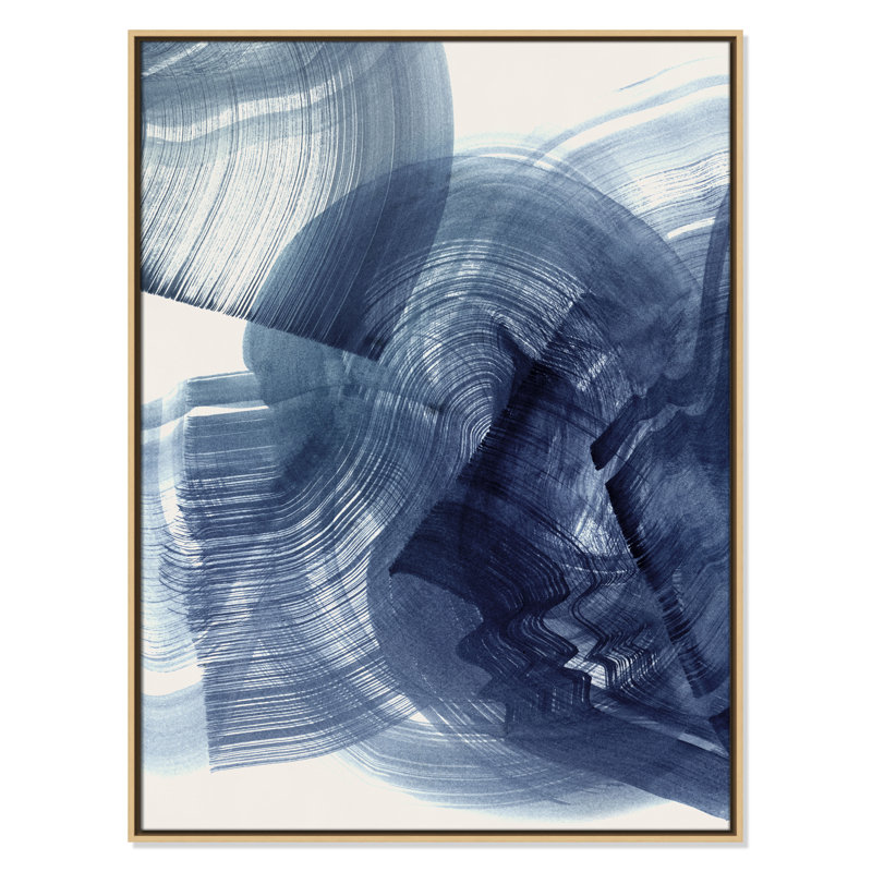 Indigo Crescendo I, impression par , H 41,5 po x l 31,5 po, Flotteur naturel