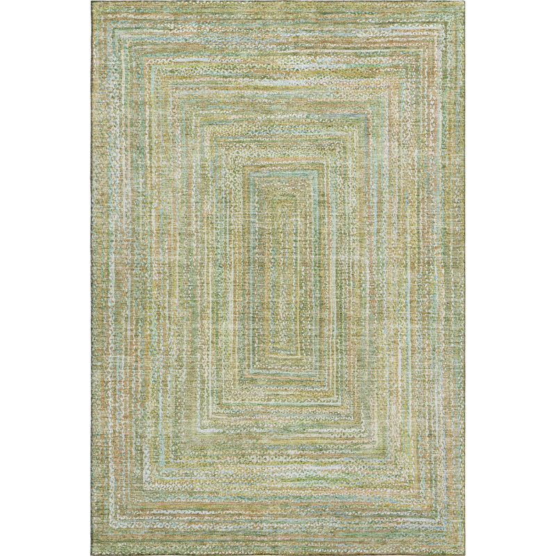 Premium Machine Washable Lubbers AMF1726 Geometric Rug, Rectangle 10' x 14'