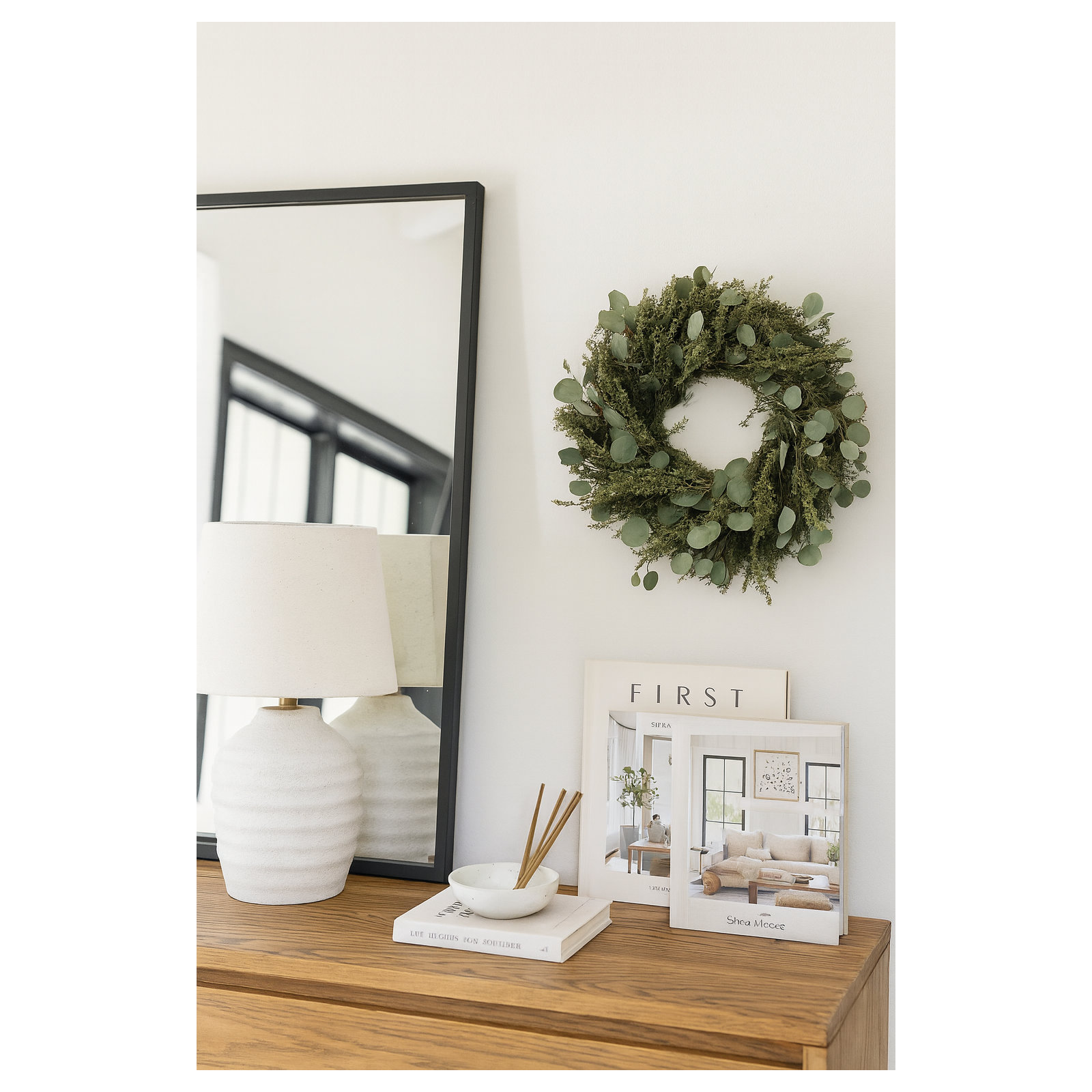 Dried Sylvan Glade Floral Spring Wreath, 22" H x 22" W x 5" D