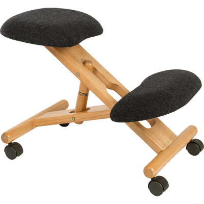 Jeri Ergonomic Kneeling Chair with Removable Casters/Wheels