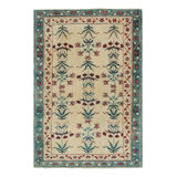 One-of-a-Kind 3’x4’7 Hand Knotted Area Rug
