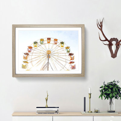 Colourful Ferris Wheel - Picture Frame Graphic Art Print