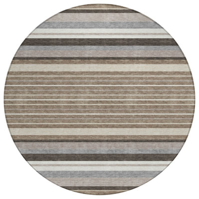 Machine Washable Indoor/Outdoor Drennen ACN2330 Stripes Rug