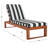 Faunce Outdoor Eucalyptus Wood Chaise Lounge , Cushion Included-1012308497-1021351640