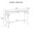Helmich 47'' Glass Top Console Table