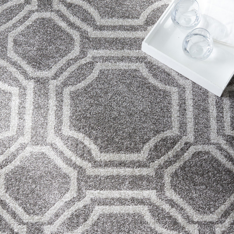 Tapis performance géométrique Amherst, Rond 5 pi