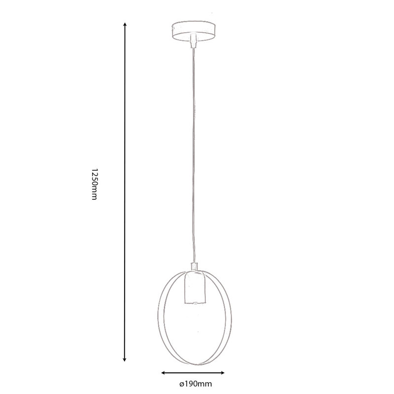 1 - Light Matte Black Pendant
