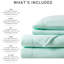 Drap simple TG 3 pièces - 100% molleton, paroisse ultra douce et confortable, boulochage, lavable à la machine, drap plat, secteur de taie d'oreiller ajustée, avec draps plats