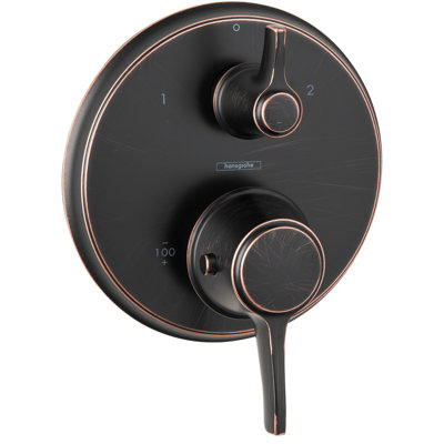 Garniture de robinet inverseur thermostatique à contrôle de volume et poignée levier Ecostat C