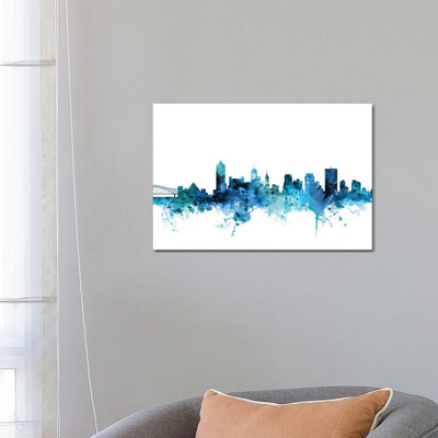 Memphis, Tennessee Skyline by Michael Tompsett - Wrapped Canvas Gallery-Wrapped Canvas Giclée