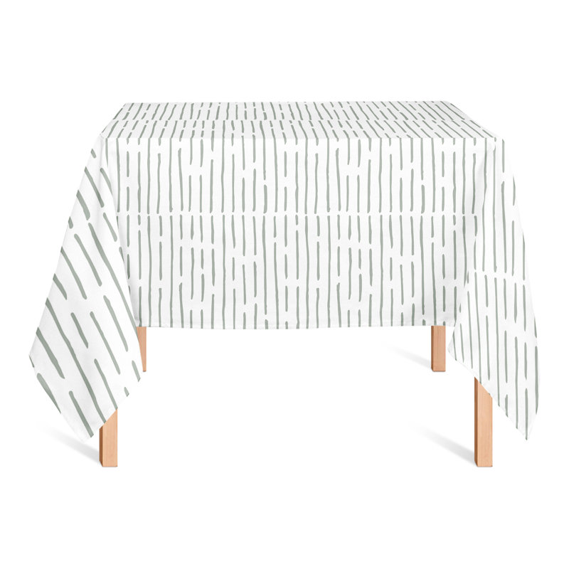 Abstract Square Tablecloth, Green