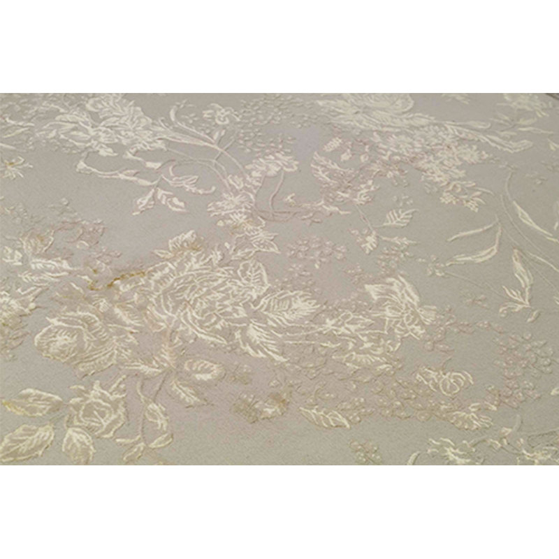 Hand-Knotted High-Quality Gray and Gold Area Rug