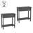 Verrill Flip Top Console Table – 2 Piece Living Room End Tables with Hidden Hinged Storage Compartment and Lower Shelf-2025992313