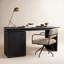 Weston Rotating Desk-Black Parawood