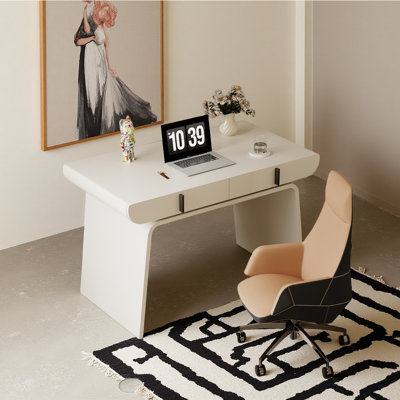 Modern high-end style desk and chair set