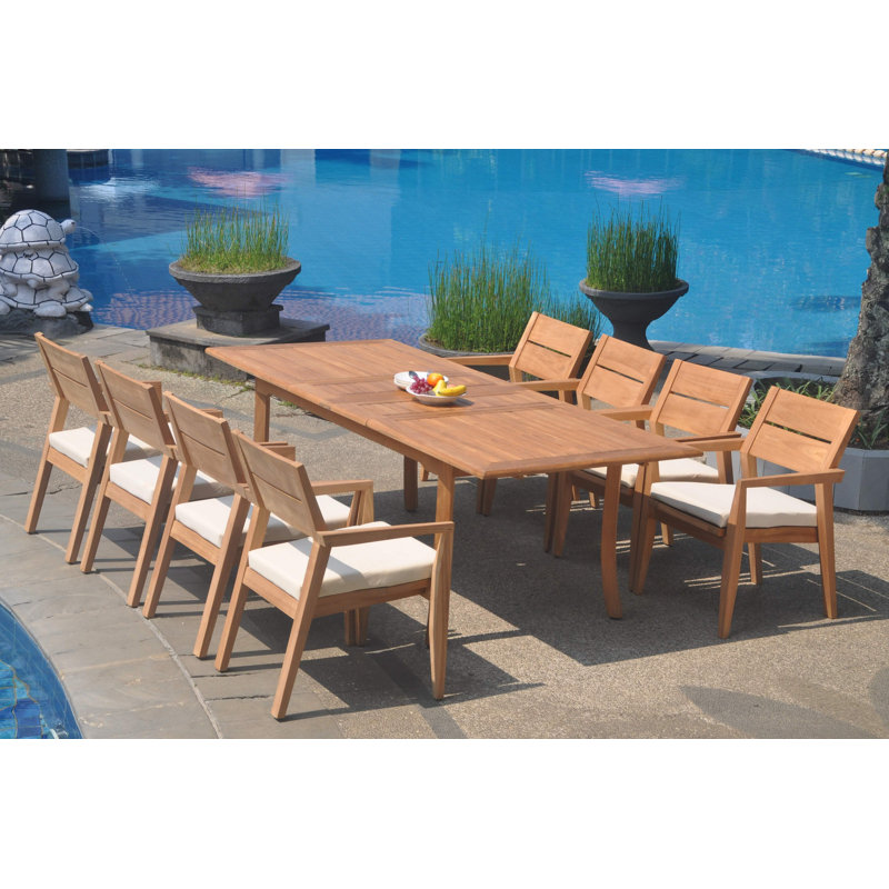 Ensemble de salle à manger Jairo, H 30,5 po x L 82 po x l 40 po, 8
