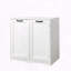 Laundry Cabinet with Tilt-Out Hamper and Adjustable Shelves, White