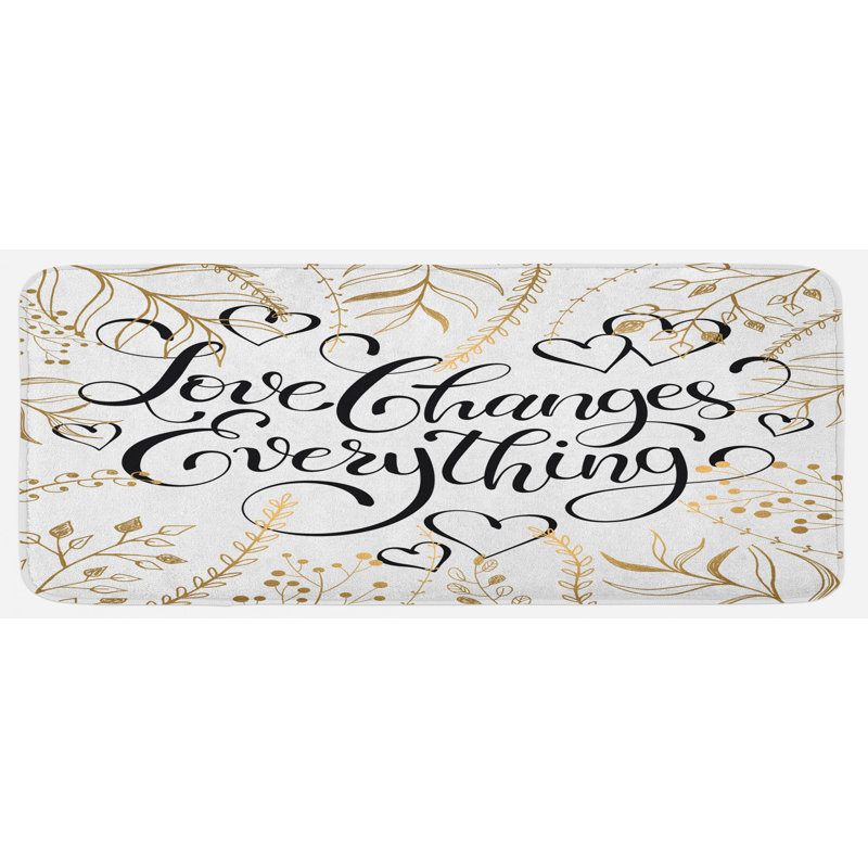 Tapis de cuisine romantique