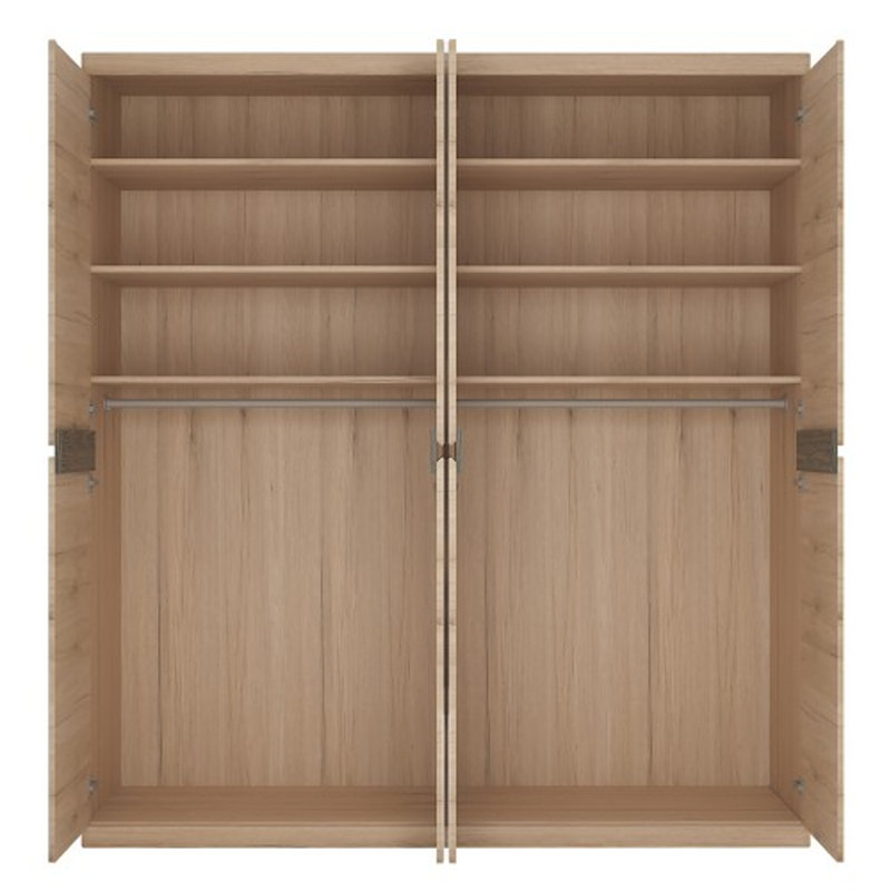 Ledwith 4 Door Solid Wood Wardrobe