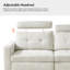 Canapé-lit capitonné modulaire avec rangement amovible de 97 po Atavia-98983639