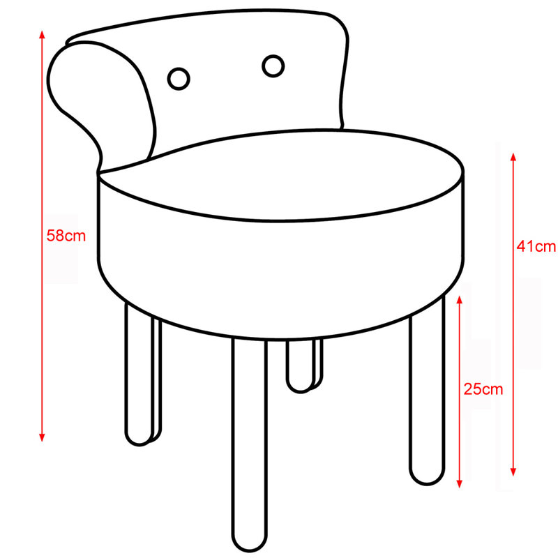 Jedda Solid Wood Accent Stool