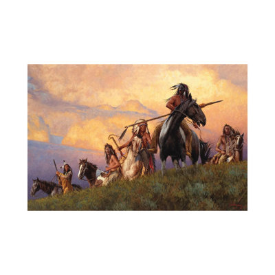 Lakotas - Prowlers Of The Grassland by Joe Velazquez - Wrapped Canvas Gallery-Wrapped Canvas Giclée