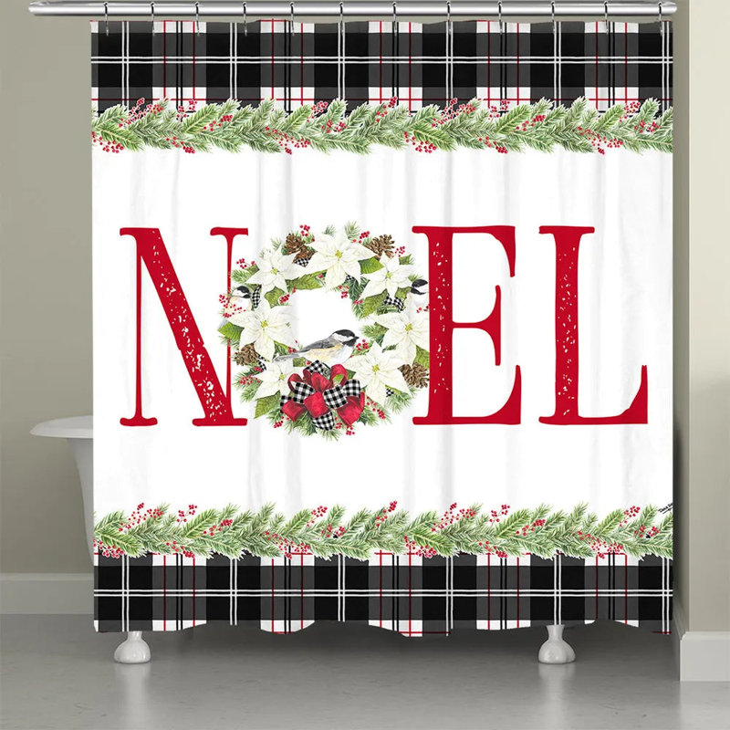 Rideau de douche Noel