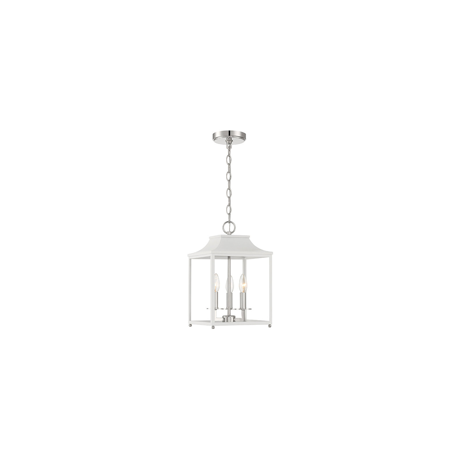 Douro 4 - Light Dimmable Lantern Chandelier, White, 5