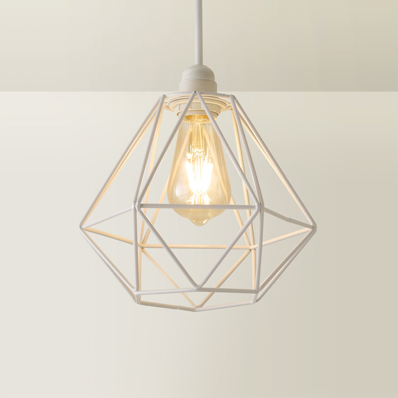 20cm H Metal Novelty Pendant Shade ( Screw On ), White