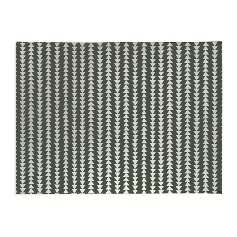 Tribal Arrows Kids Play Mat, Rectangle 3' x 5', Chimichurri/Green