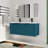 48" Wall Mounted Double Bathroom Vanity with Resin Top-1755773520