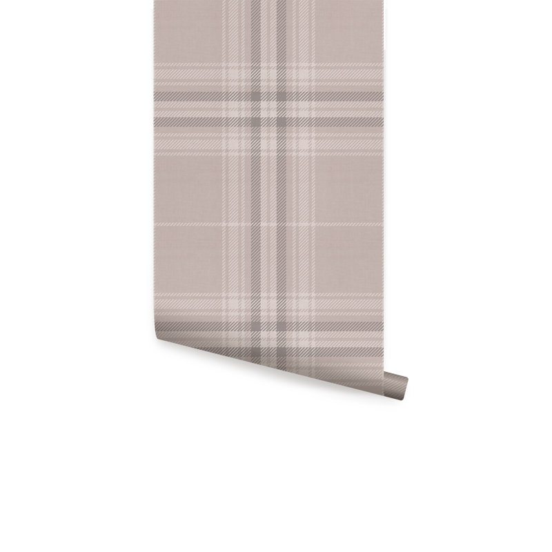 Papier peint à carreaux douillet, Lilas