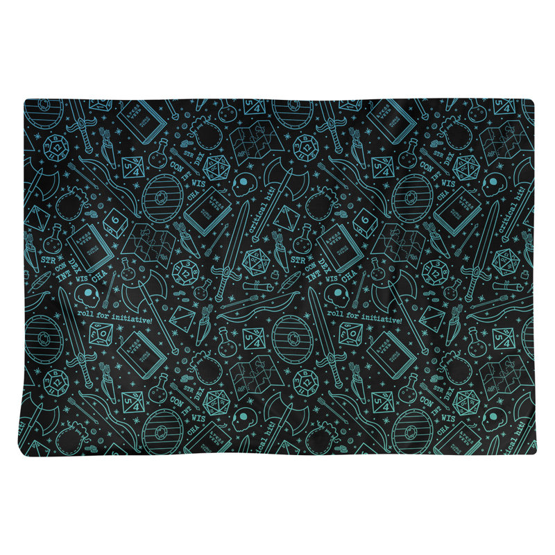 Napperon classique de 18 po, Bleu / dégradé vert