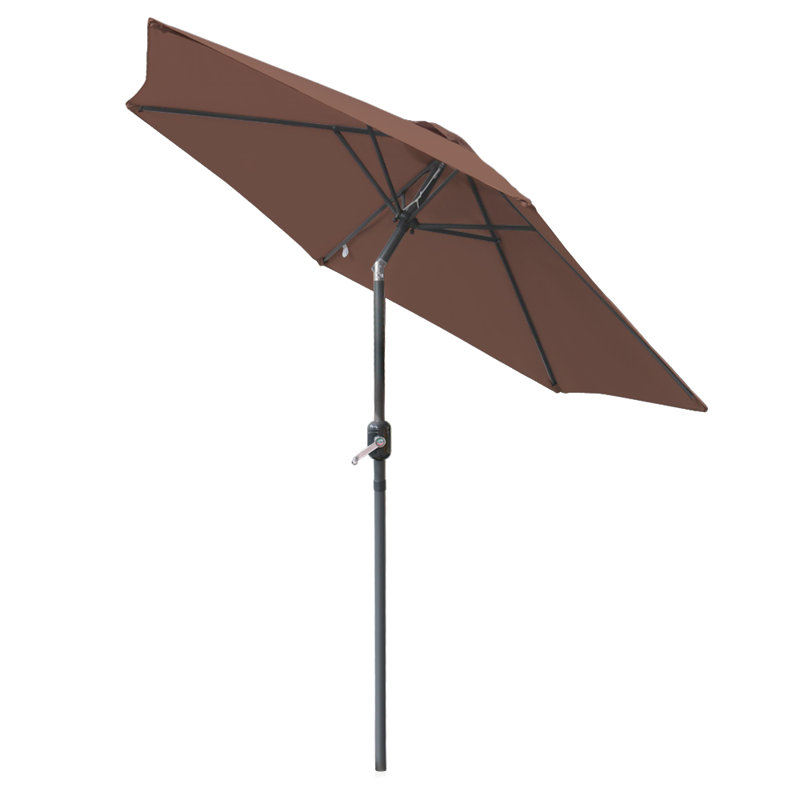 Angalina Traditional Parasol, Coffee, 240cm H x 300cm W x 300cm D