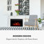 Klarstein 86cm W White Electric Fireplace