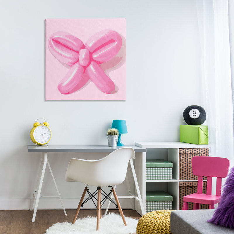 «Pink Balloon Bow» par Daphne Polselli, H 30 po x l 30 po