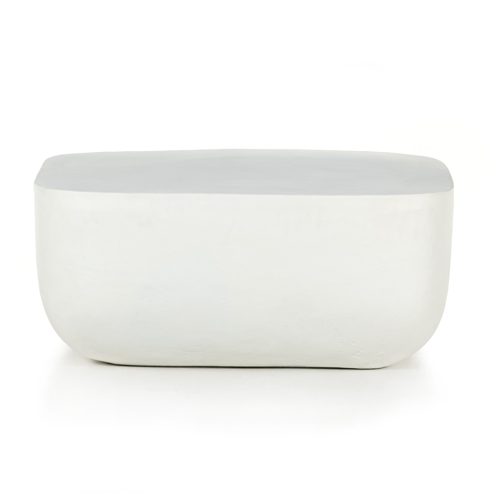 Zed 35.5'' Metal Outdoor Coffee Table, Matte White