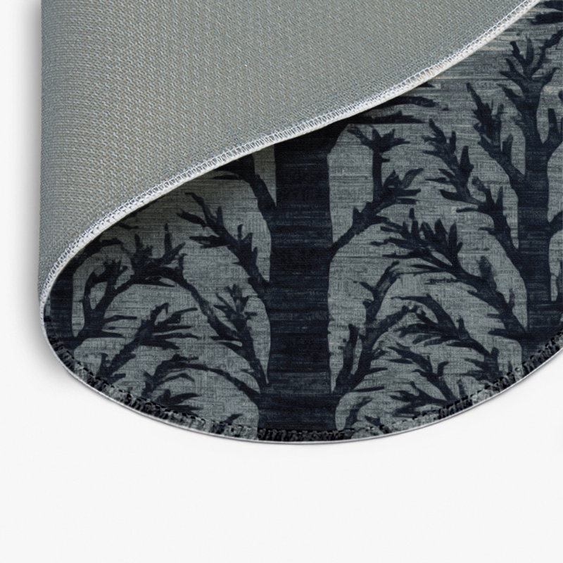Tapis intérieur et extérieur gris Nature, Rond 5 pi