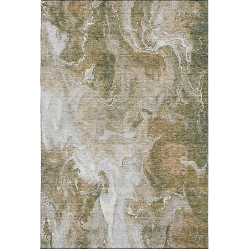 Premium Machine Washable Mehara AMF1687 Abstract Rug, Rectangle 3' x 5'