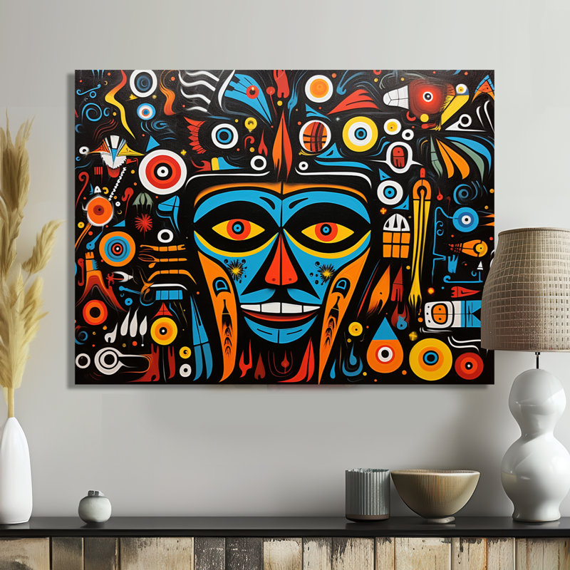 Tiayana - impression d'art mural amérindien, H 12 po x l 20 po x P 1 po, Toile tendue