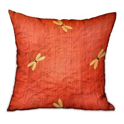Coussin décoratif de luxe à motif de lucioles rouges Plutus