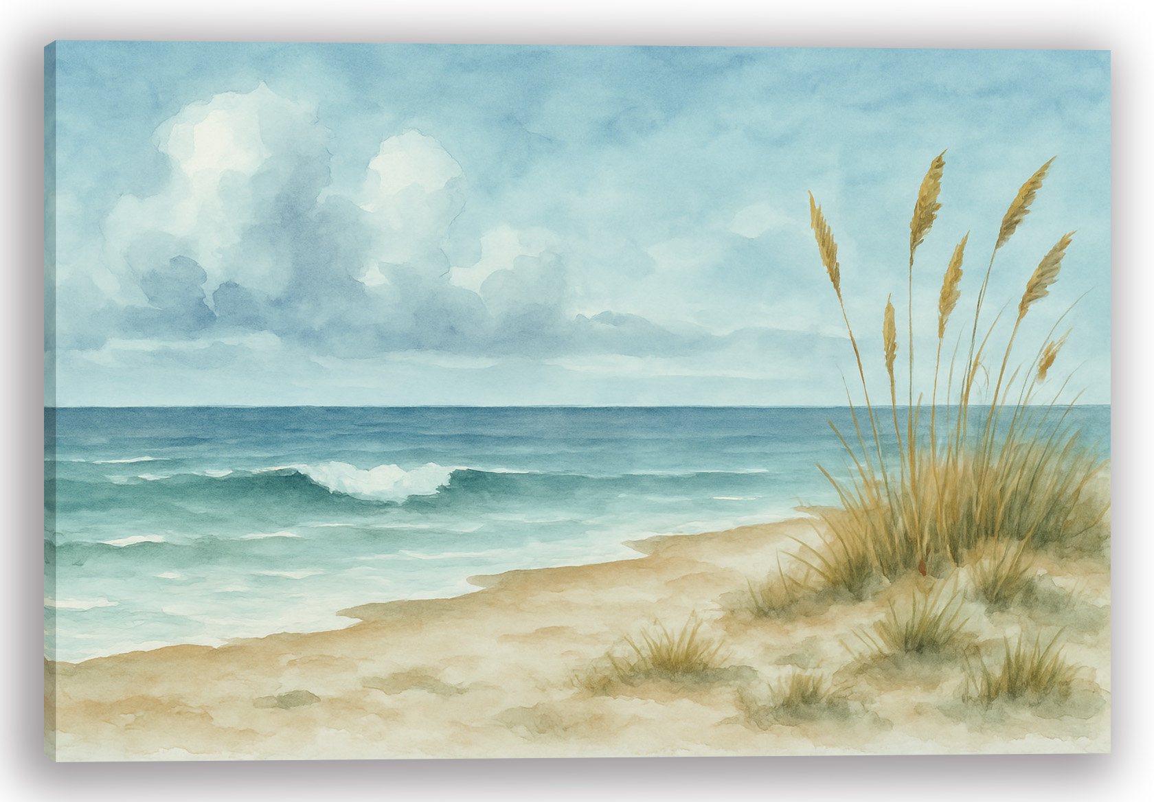 Highland Dunes "Coastal Breeze Dunes" – Wrapped Canvas Wall Art | Wayfair